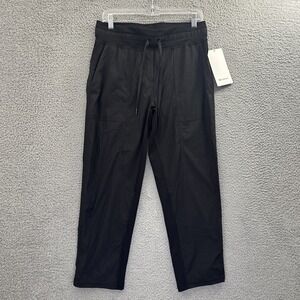 NWT Lululemon Dance Studio Mid Rise Crop Pants Black Athleisure Women's 8 x 25